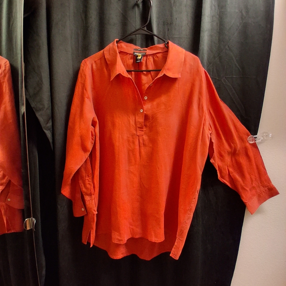 Jones New York Burnt Orange Blouse